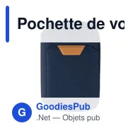 Pochette de voyage personnalisable Susanne avec logo - Miniature 12