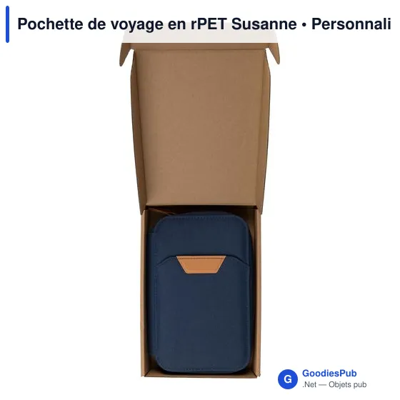 Pochette de voyage personnalisable Susanne avec logo - Image 3