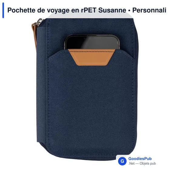 Pochette de voyage personnalisable Susanne avec logo - Image 4