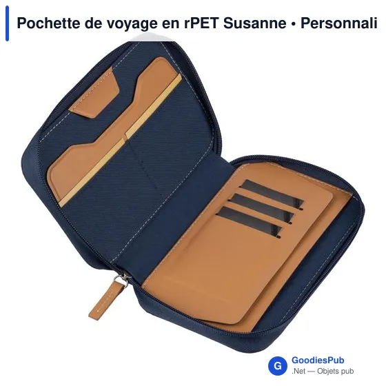 Pochette de voyage personnalisable Susanne avec logo - Image 6