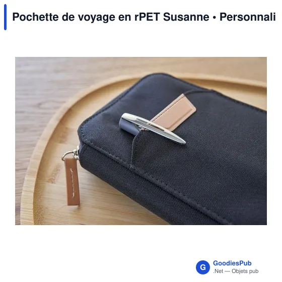 Pochette de voyage personnalisable Susanne avec logo - Image 8