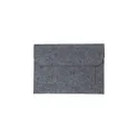 Variante gris - Pochette en feutre rPET personnalisable avec logo - modèle Riley