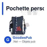 Pochette personnalisable avec sangle paracorde avec logo - Everyday Essentials - Miniature 1