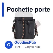 Pochette porte-bouteille personnalisable sangle paracorde avec logo - Hydrate - Miniature 3