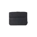 Variante gris foncé - Pochette porte-ordinateur personnalisable en feutre rPET Emiliaavec logo