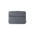 Variante gris - Pochette porte-ordinateur personnalisable en feutre rPET Emiliaavec logo