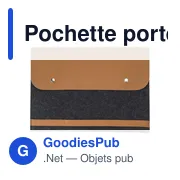 Pochette porte-ordinateur personnalisable avec logo - Jonathan - Miniature 1