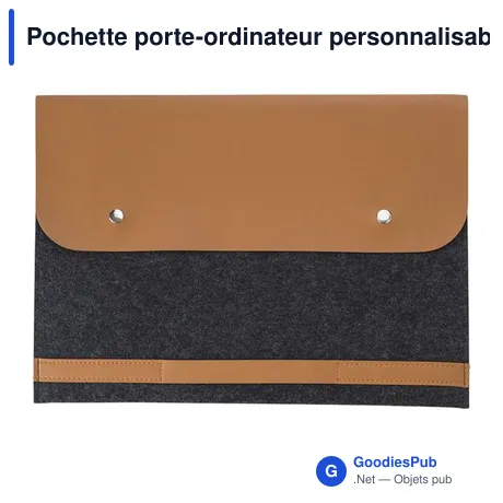 Pochette porte-ordinateur personnalisable avec logo - Jonathan