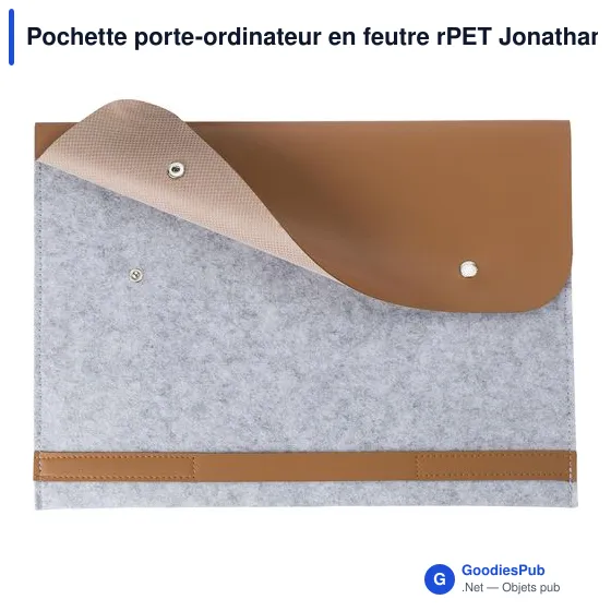 Pochette porte-ordinateur personnalisable avec logo - Jonathan - Image 8