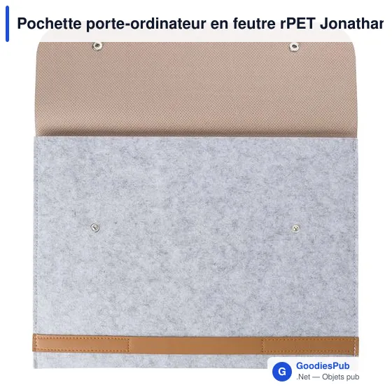 Pochette porte-ordinateur personnalisable avec logo - Jonathan - Image 9