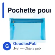Pochette pour cosmétique personnalisable en PVC - Logo possible - Miniature 6