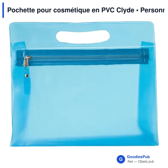 Pochette pour cosmétique personnalisable en PVC - Logo possible - Image 6