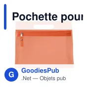 Pochette pour cosmétique personnalisable en PVC - Logo possible - Miniature 8