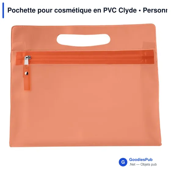 Pochette pour cosmétique personnalisable en PVC - Logo possible - Image 8