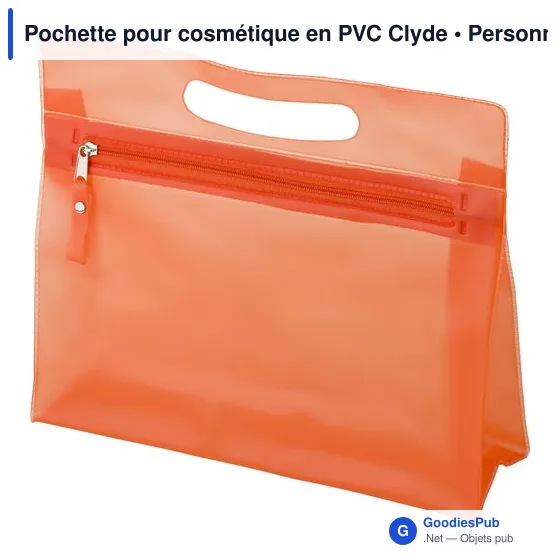 Pochette pour cosmétique personnalisable en PVC - Logo possible - Image 9
