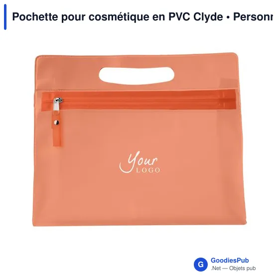 Pochette pour cosmétique personnalisable en PVC - Logo possible - Image 10