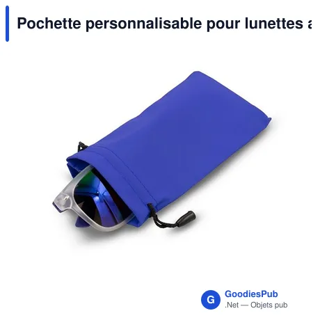 Pochette personnalisable pour lunettes avec logo | Alvorina