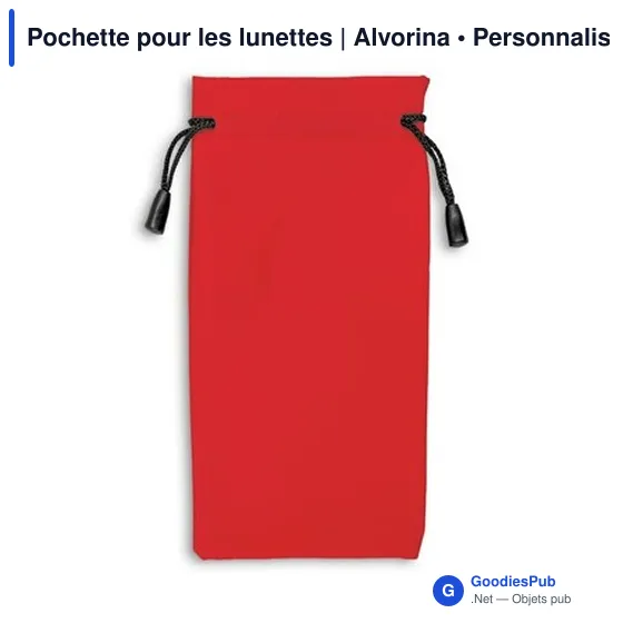 Pochette personnalisable pour lunettes avec logo | Alvorina - Image 11