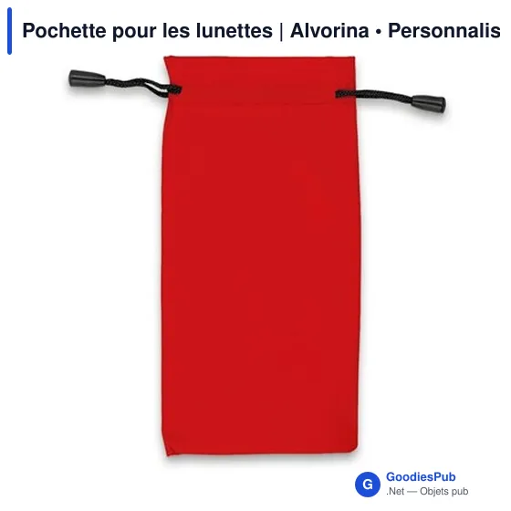 Pochette personnalisable pour lunettes avec logo | Alvorina - Image 12