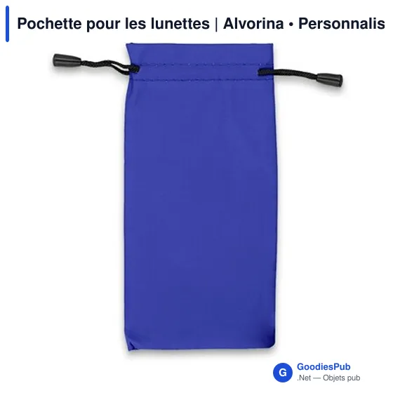 Pochette personnalisable pour lunettes avec logo | Alvorina - Image 3