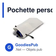 Pochette personnalisable pour lunettes avec logo | Alvorina - Miniature 4