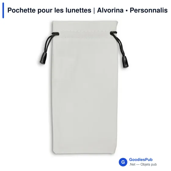 Pochette personnalisable pour lunettes avec logo | Alvorina - Image 5