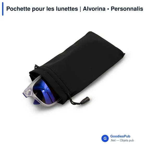 Pochette personnalisable pour lunettes avec logo | Alvorina - Image 7