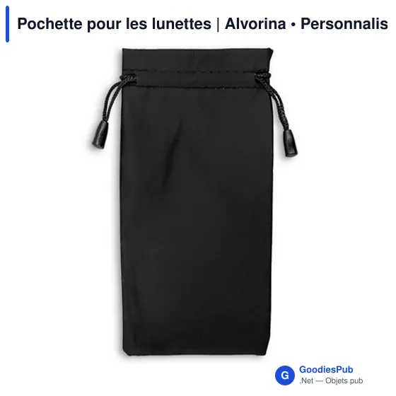 Pochette personnalisable pour lunettes avec logo | Alvorina - Image 8