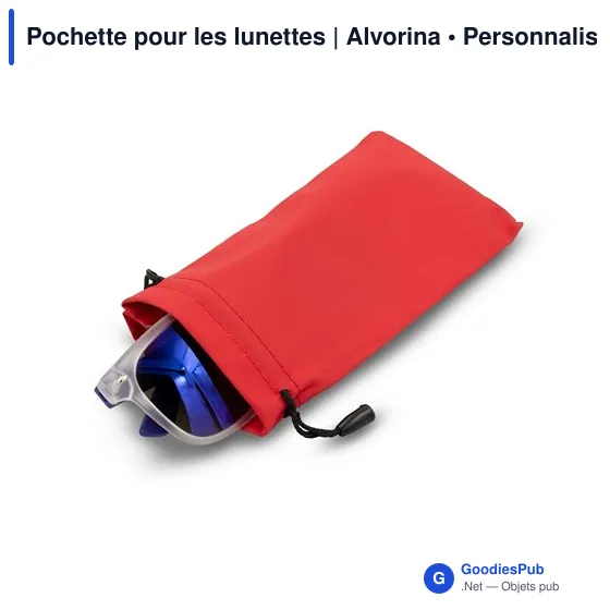 Pochette personnalisable pour lunettes avec logo | Alvorina - Image 10
