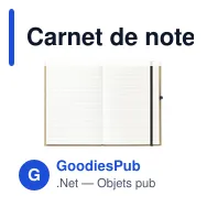 Carnet de notes A5 personnalisable en matériaux recyclés - Pocket ECOavec logo - Miniature 1