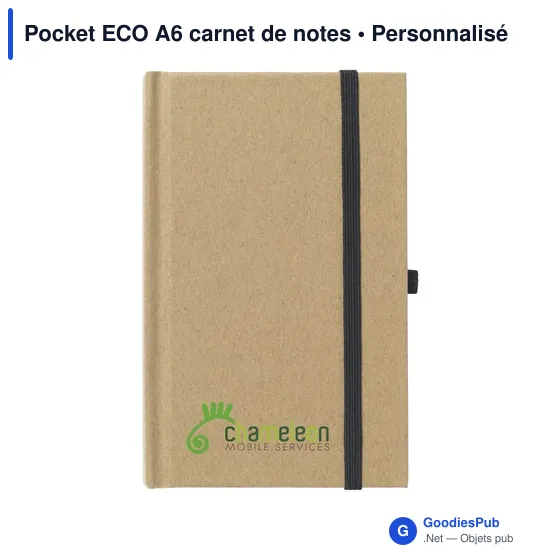 Carnet de notes A6 personnalisable Pocket ECO avec logo - Image 3
