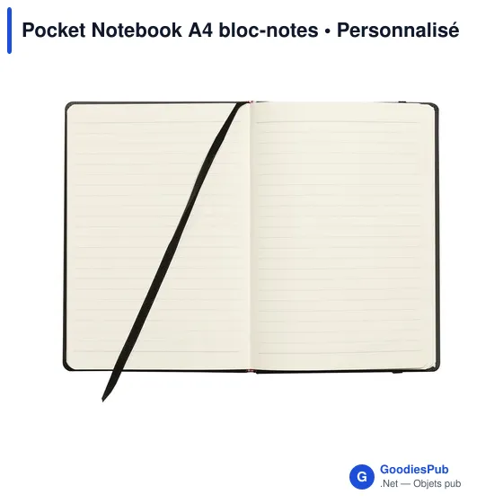 Bloc-notes A4 personnalisable avec logo - Pocket Notebook - Image 2