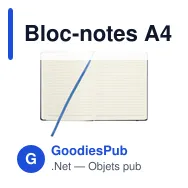 Bloc-notes A4 personnalisable avec logo - Pocket Notebook - Miniature 3