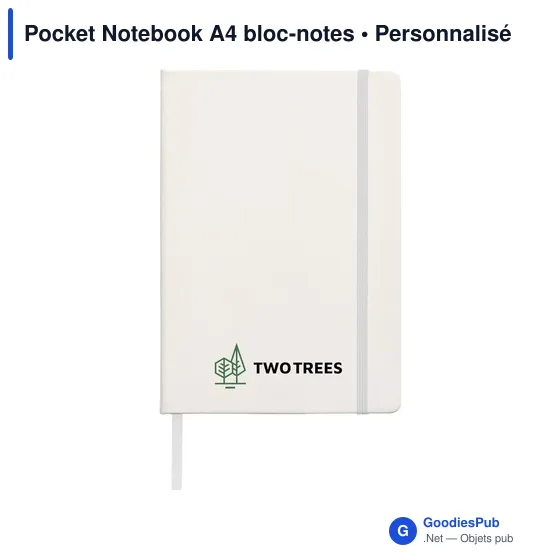 Bloc-notes A4 personnalisable avec logo - Pocket Notebook - Image 6