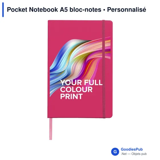 Bloc-notes A5 personnalisable avec logo - Pocket Notebook - Image 1
