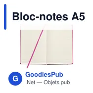 Bloc-notes A5 personnalisable avec logo - Pocket Notebook - Miniature 2