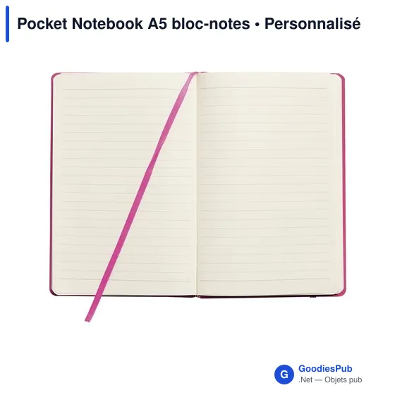 Bloc-notes A5 personnalisable avec logo - Pocket Notebook - Image 2