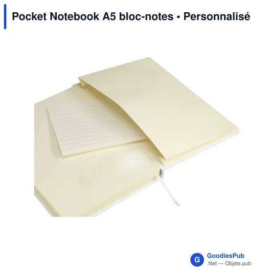 Bloc-notes A5 personnalisable avec logo - Pocket Notebook - Image 11