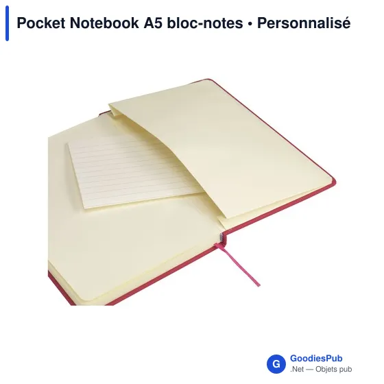 Bloc-notes A5 personnalisable avec logo - Pocket Notebook - Image 3