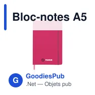 Bloc-notes A5 personnalisable avec logo - Pocket Notebook - Miniature 4