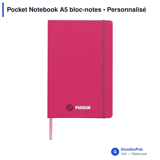 Bloc-notes A5 personnalisable avec logo - Pocket Notebook - Image 4