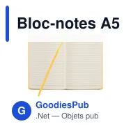 Bloc-notes A5 personnalisable avec logo - Pocket Notebook - Miniature 6