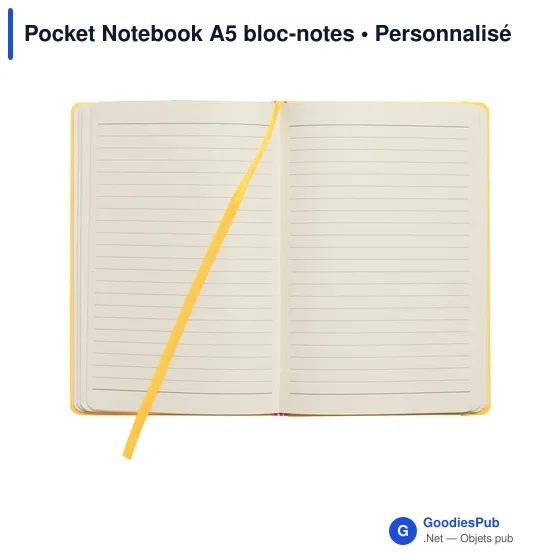Bloc-notes A5 personnalisable avec logo - Pocket Notebook - Image 6
