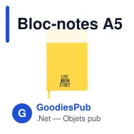 Bloc-notes A5 personnalisable avec logo - Pocket Notebook - Miniature 8