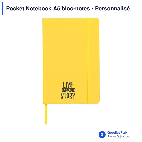 Bloc-notes A5 personnalisable avec logo - Pocket Notebook - Image 8