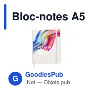 Bloc-notes A5 personnalisable avec logo - Pocket Notebook - Miniature 9