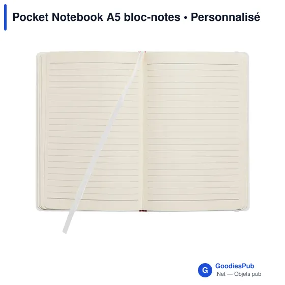 Bloc-notes A5 personnalisable avec logo - Pocket Notebook - Image 10