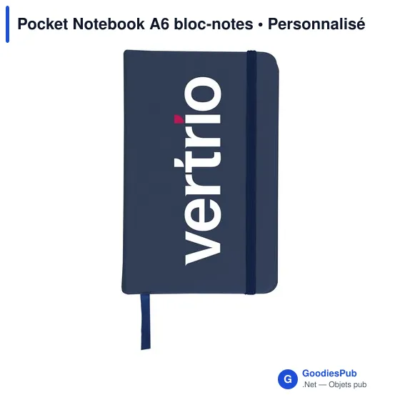 Bloc-notes A6 personnalisable avec logo - Pocket Notebook - Image 3