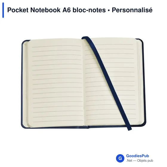 Bloc-notes A6 personnalisable avec logo - Pocket Notebook - Image 4