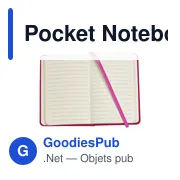Bloc-notes A6 personnalisable avec logo - Pocket Notebook - Miniature 5